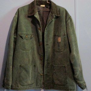 VTG Carhartt Fleece Lined Button Up Work Jacket